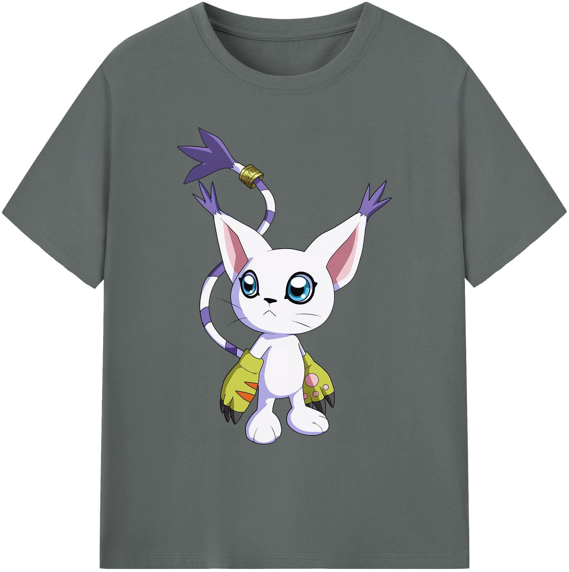 （画像用） Digimon デジタルモンスター/デジモン 綿100％ メンズ半袖Tシャツ｜肌触りやわらか＆通気性